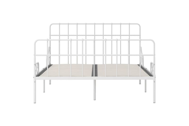 Sengeramme med spilebase hvit metall 120x200 cm - Møbler - Senger - Sengeramme & sengestamme