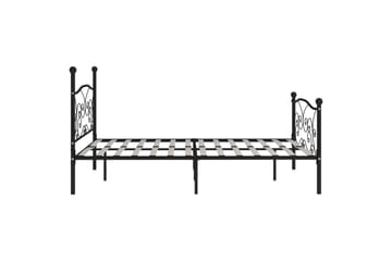 Sengeramme med spilebase svart metall 180x200 cm - Møbler - Senger - Sengeramme & sengestamme