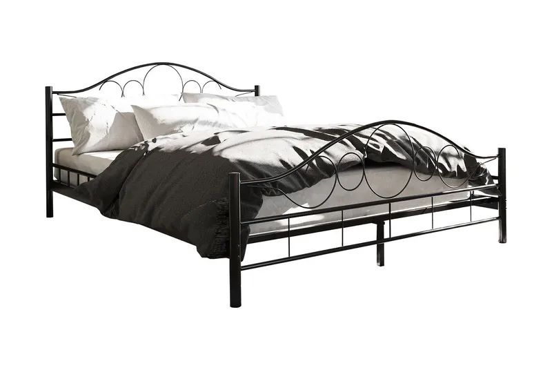 Sengeramme NOREMI 140x200, Svart