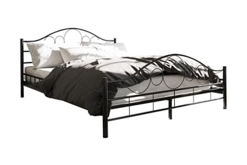 Sengeramme NOREMI 160x200 - Svart - M øbler - Senger - Sengeramme & sengestamme