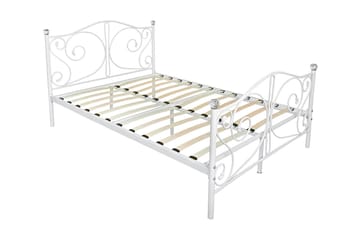 Sengeramme ROLEMI 140x200 - Hvit - Møbler - Senger - Sengeramme & sengestamme
