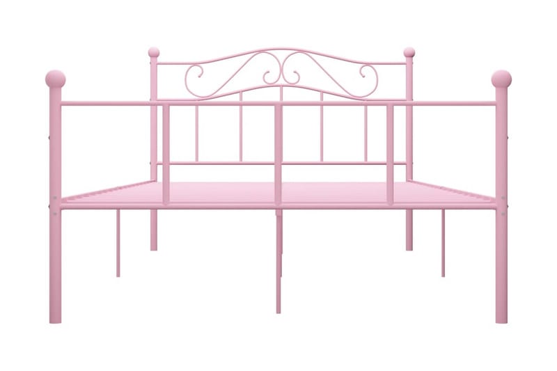 Sengeramme rosa metall 120x200 cm - Møbler - Senger - Sengeramme & sengestamme