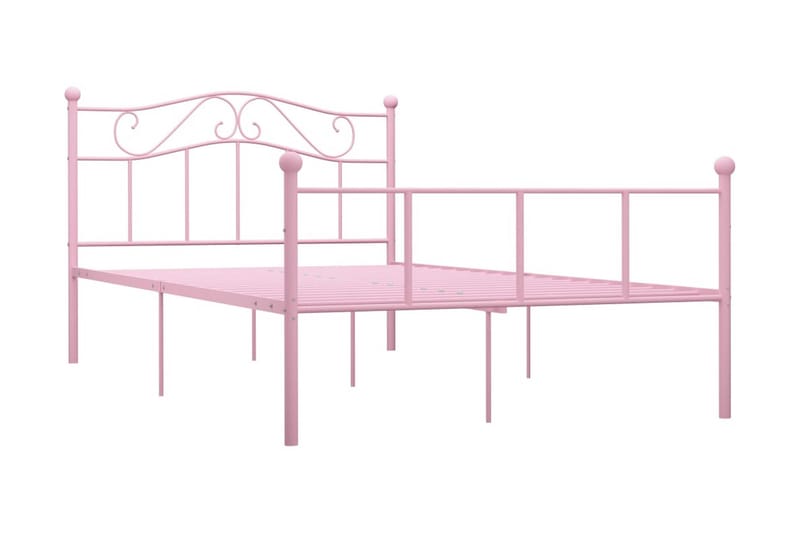 Sengeramme rosa metall 120x200 cm - Møbler - Senger - Sengeramme & sengestamme