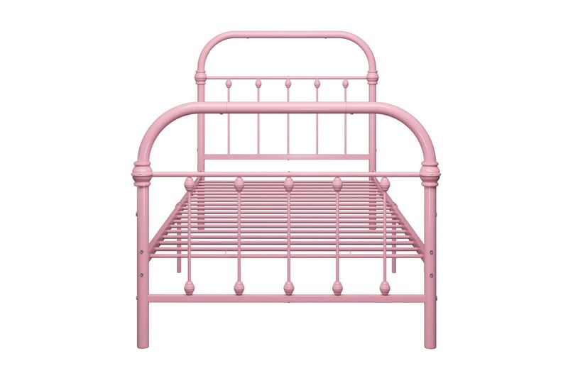 Sengeramme rosa metall 90x200 cm - Rosa - Møbler - Senger - Sengeramme & sengestamme