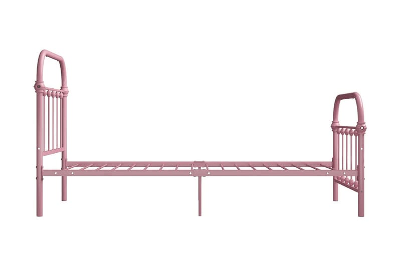 Sengeramme rosa metall 90x200 cm - Rosa - Møbler - Senger - Sengeramme & sengestamme
