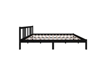 Sengeramme svart heltre 160x200 cm - Svart - Møbler - Senger - Sengeramme & sengestamme
