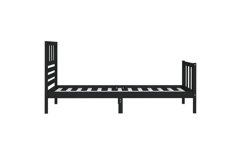 Sengeramme svart heltre 75x190 cm 2FT6 Small Single - Svart - Møbler - Senger - Sengeramme & sengestamme