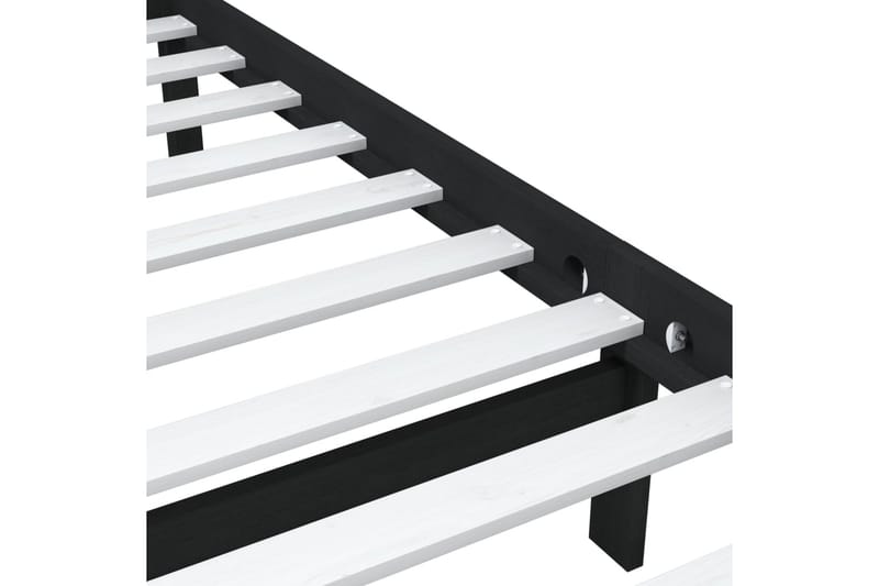 Sengeramme svart heltre 75x190 cm 2FT6 Small Single - Svart - Møbler - Senger - Sengeramme & sengestamme