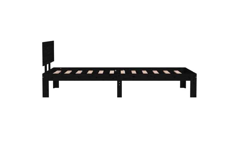Sengeramme svart heltre 75x190 cm 2FT6 Small Single - Svart - Møbler - Senger - Sengeramme & sengestamme