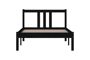 Sengeramme svart heltre 90x200 cm - Svart - Møbler - Senger - Sengeramme & sengestamme