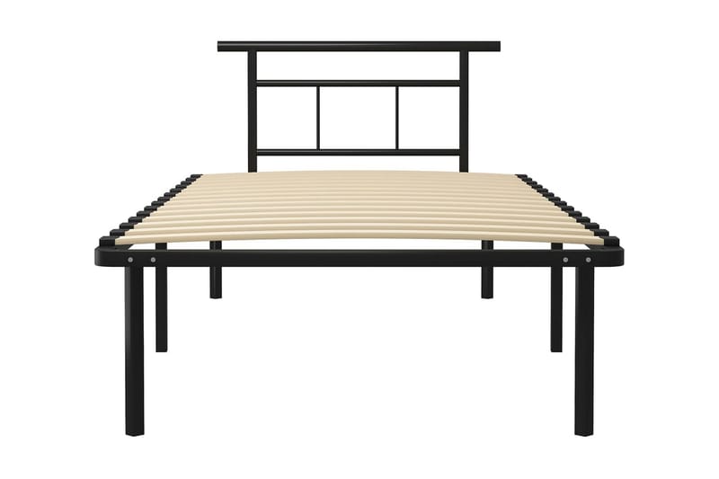 Sengeramme svart metall 100x200 cm - Svart - Møbler - Senger - Sengeramme & sengestamme