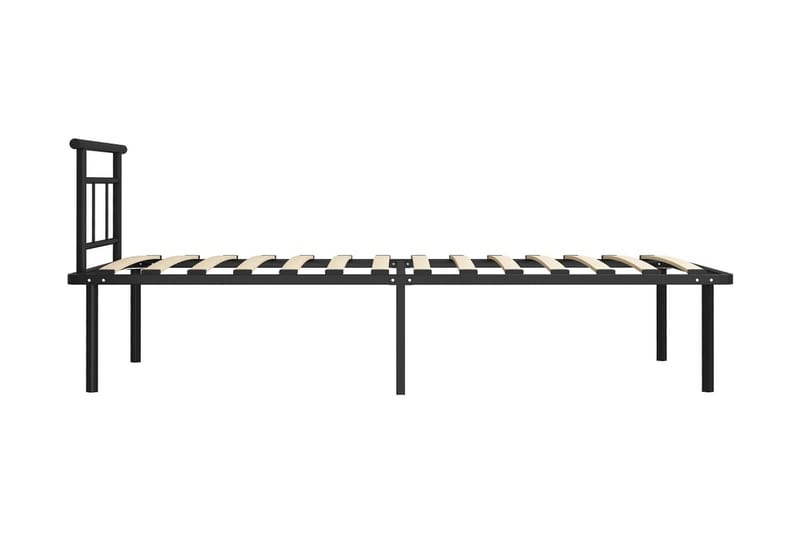 Sengeramme svart metall 100x200 cm - Svart - Møbler - Senger - Sengeramme & sengestamme