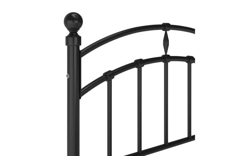 Sengeramme svart metall 100x200 cm - Svart - Møbler - Senger - Sengeramme & sengestamme