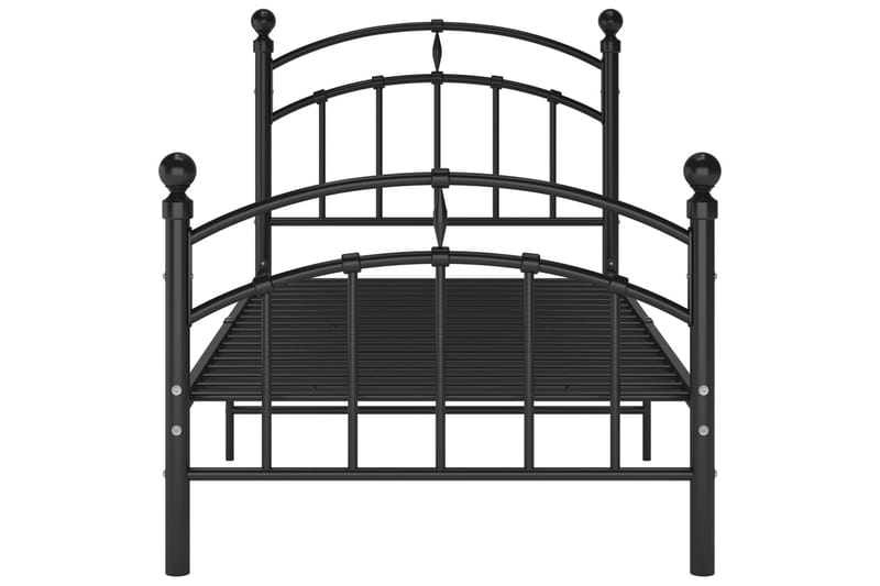 Sengeramme svart metall 100x200 cm - Svart - Møbler - Senger - Sengeramme & sengestamme