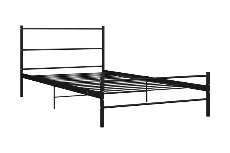 Sengeramme svart metall 100x200 cm - Sengeramme & sengestamme