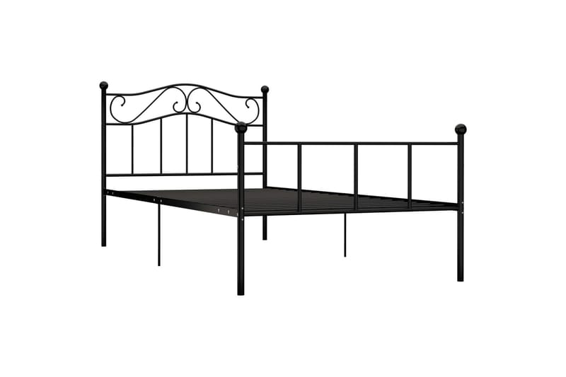Sengeramme svart metall 100x200 cm - Møbler - Senger - Sengeramme & sengestamme