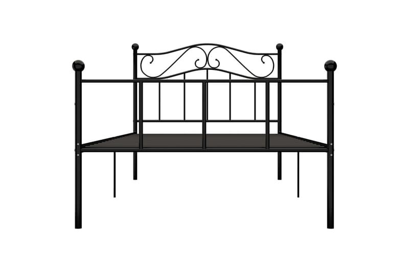 Sengeramme svart metall 100x200 cm - Møbler - Senger - Sengeramme & sengestamme
