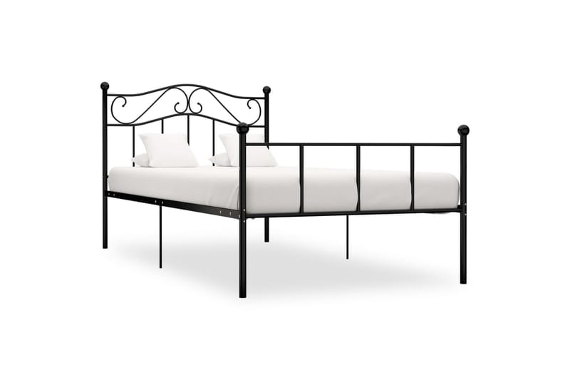 Sengeramme svart metall 100x200 cm - Møbler - Senger - Sengeramme & sengestamme