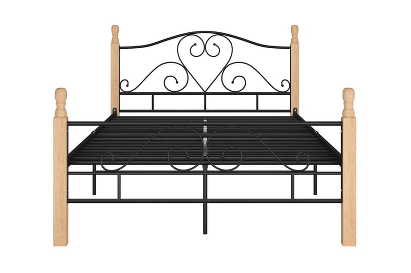 Sengeramme svart metall 120x200 cm - Svart - Møbler - Senger - Sengeramme & sengestamme