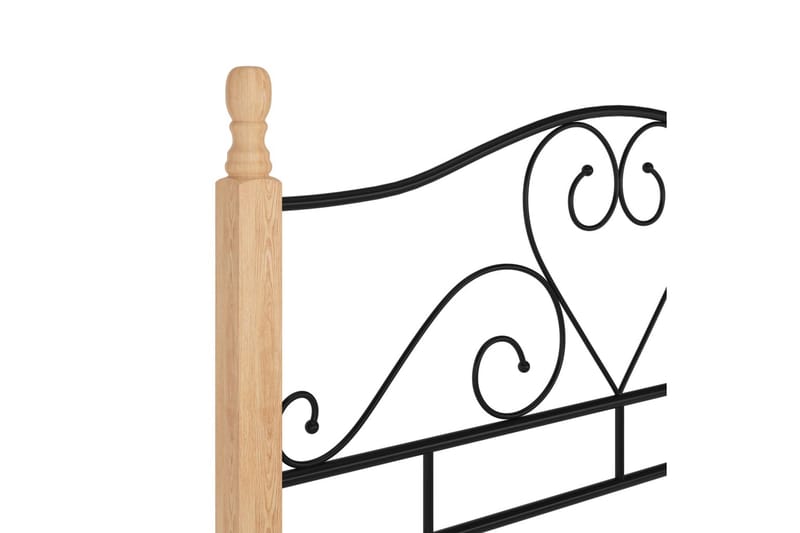 Sengeramme svart metall 120x200 cm - Svart - Møbler - Senger - Sengeramme & sengestamme