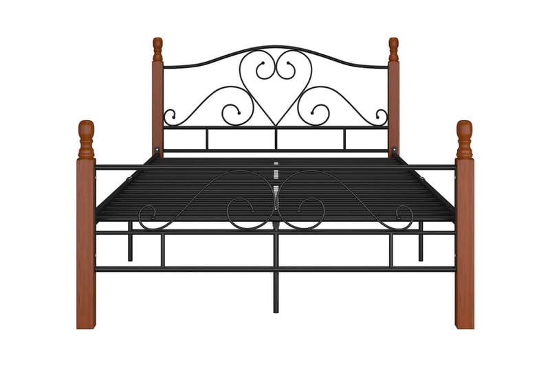 Sengeramme svart metall 120x200 cm - Svart - Møbler - Senger - Sengeramme & sengestamme