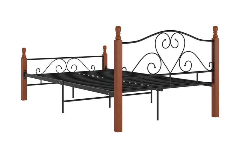 Sengeramme svart metall 120x200 cm - Svart - Møbler - Senger - Sengeramme & sengestamme