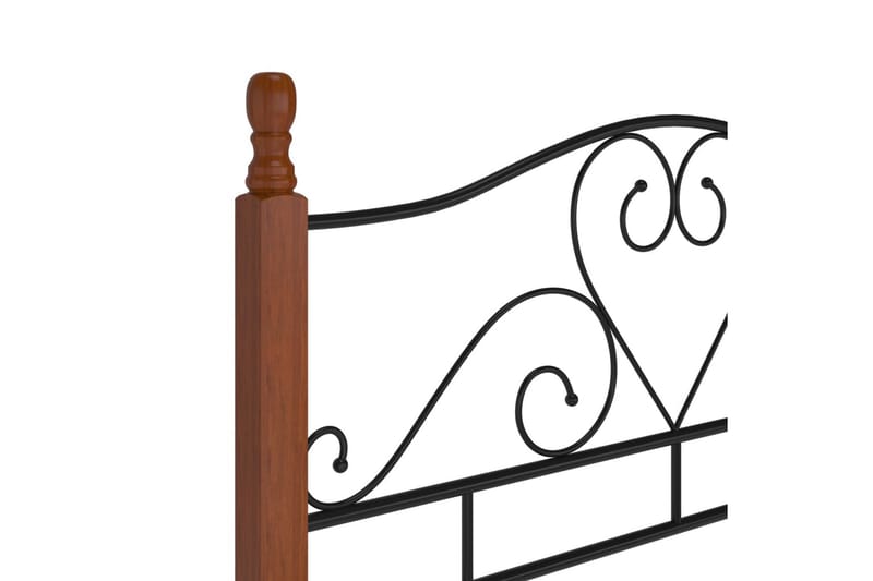 Sengeramme svart metall 120x200 cm - Svart - Møbler - Senger - Sengeramme & sengestamme