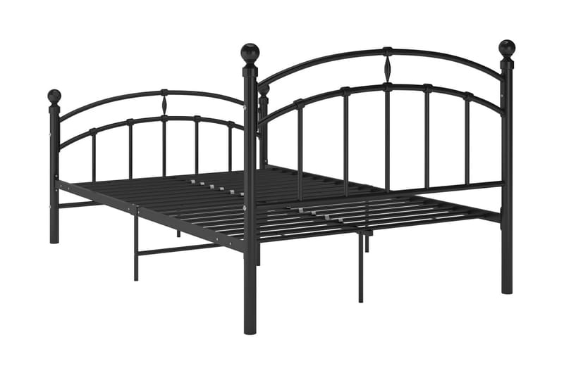 Sengeramme svart metall 120x200 cm - Svart - Møbler - Senger - Sengeramme & sengestamme