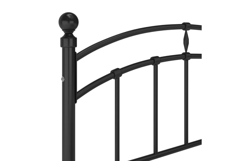 Sengeramme svart metall 120x200 cm - Svart - Møbler - Senger - Sengeramme & sengestamme