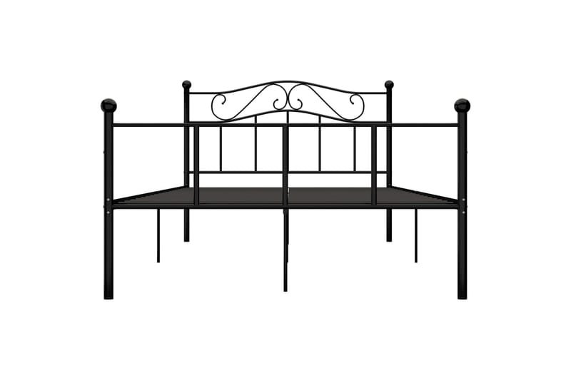 Sengeramme svart metall 140x200 cm - Svart - Møbler - Senger - Sengeramme & sengestamme