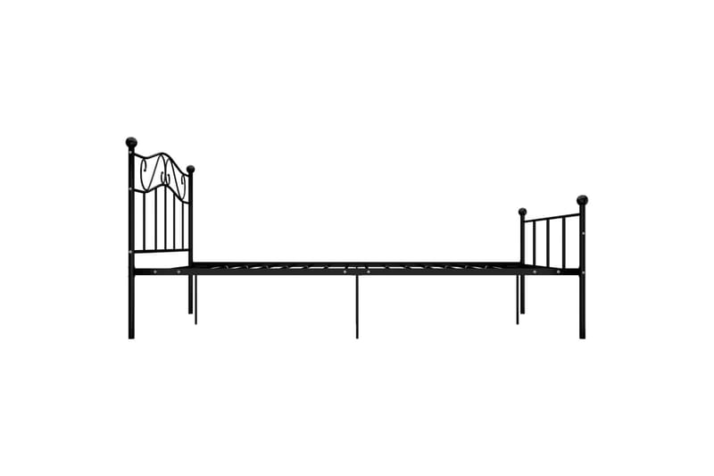 Sengeramme svart metall 140x200 cm - Svart - Møbler - Senger - Sengeramme & sengestamme