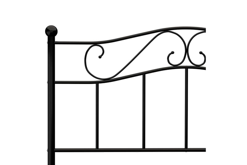 Sengeramme svart metall 140x200 cm - Svart - Møbler - Senger - Sengeramme & sengestamme