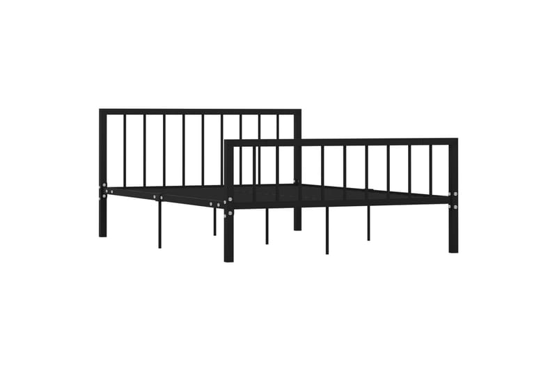 Sengeramme svart metall 140x200 cm - Svart - Møbler - Senger - Sengeramme & sengestamme