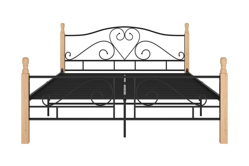 Sengeramme svart metall 140x200 cm - Svart - Møbler - Senger - Sengeramme & sengestamme