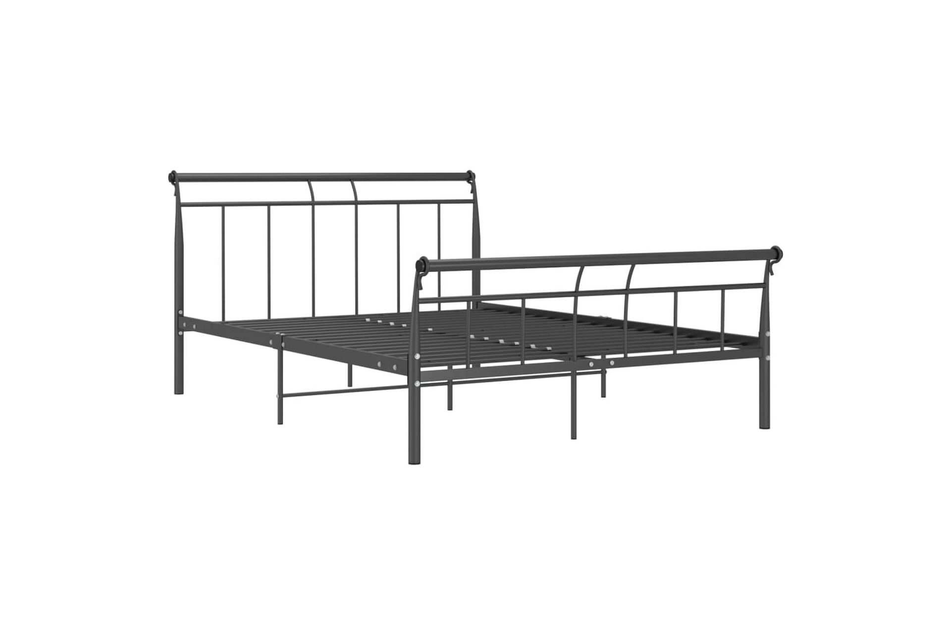 Sengeramme svart metall 140x200 cm - Svart - Møbler - Senger - Sengeramme & sengestamme