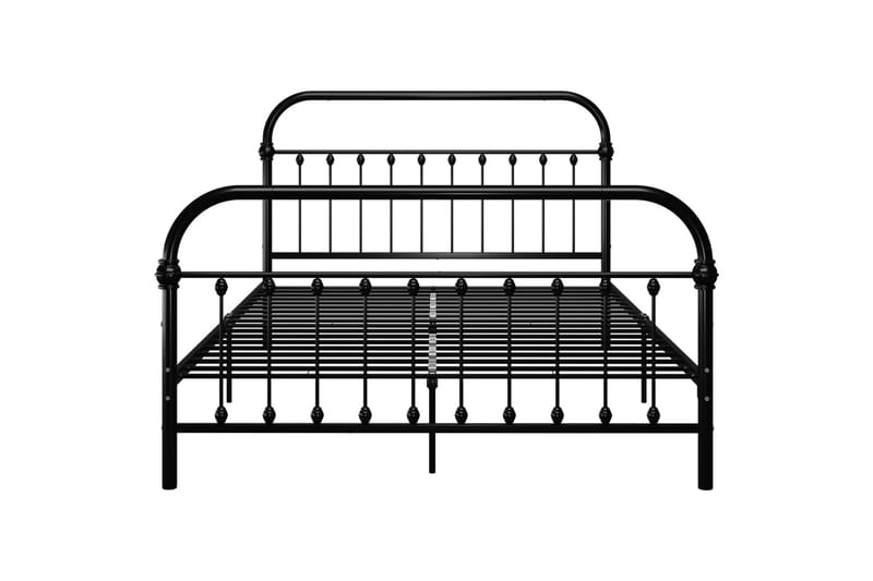 Sengeramme svart metall 160x200 cm - Svart - Møbler - Senger - Sengeramme & sengestamme