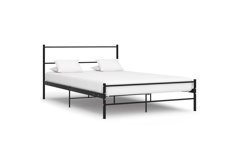 Sengeramme svart metall 160x200 cm - Møbler - Senger - Sengeramme & sengestamme