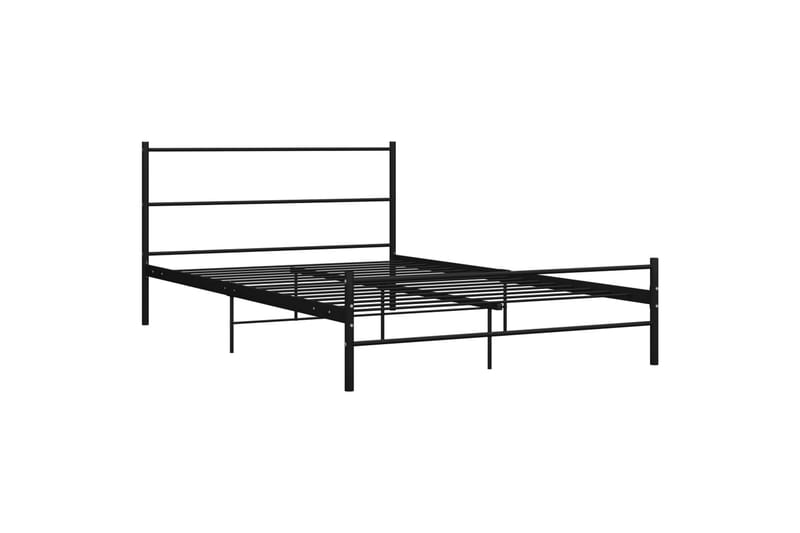 Sengeramme svart metall 160x200 cm - Møbler - Senger - Sengeramme & sengestamme
