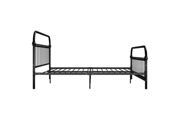 Sengeramme svart metall 180x200 cm - Svart - Møbler - Senger - Sengeramme & sengestamme