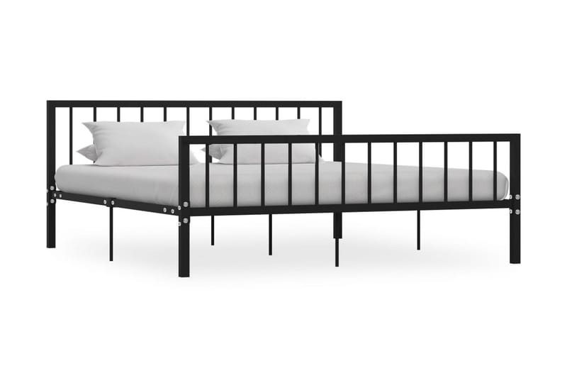 Sengeramme svart metall 180x200 cm - Svart - Møbler - Senger - Sengeramme & sengestamme