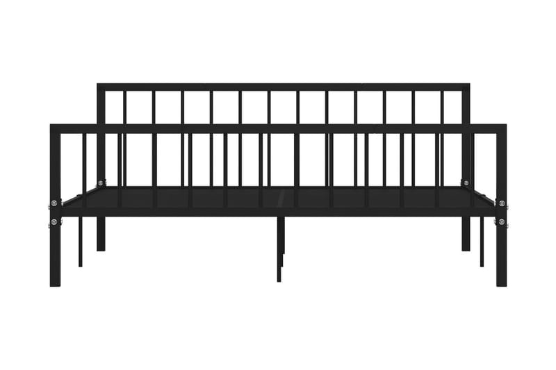 Sengeramme svart metall 180x200 cm - Svart - Møbler - Senger - Sengeramme & sengestamme