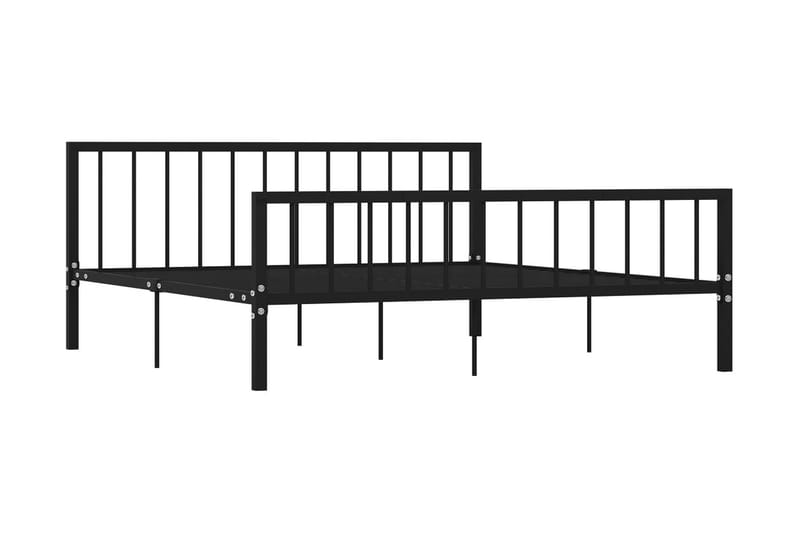 Sengeramme svart metall 180x200 cm - Svart - Møbler - Senger - Sengeramme & sengestamme