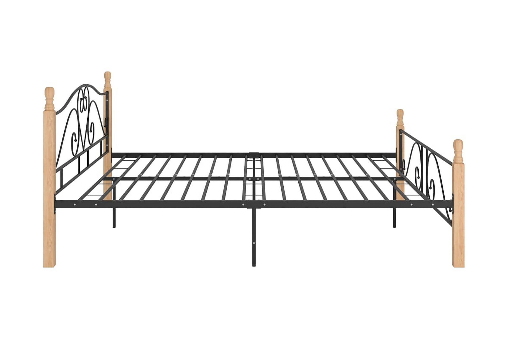 Sengeramme svart metall 180x200 cm - Svart - Møbler - Senger - Sengeramme & sengestamme