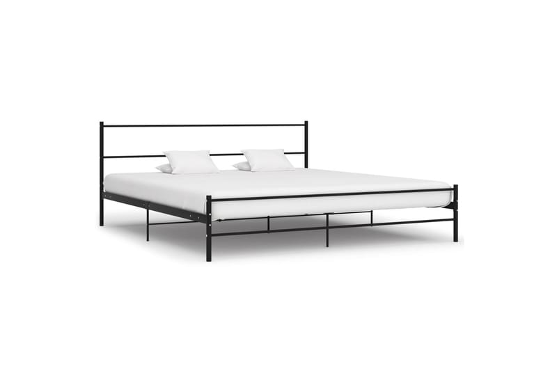 Sengeramme svart metall 180x200 cm - Møbler - Senger - Sengeramme & sengestamme