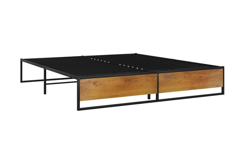 Sengeramme svart metall 200x200 cm - Svart - Møbler - Senger - Sengeramme & sengestamme