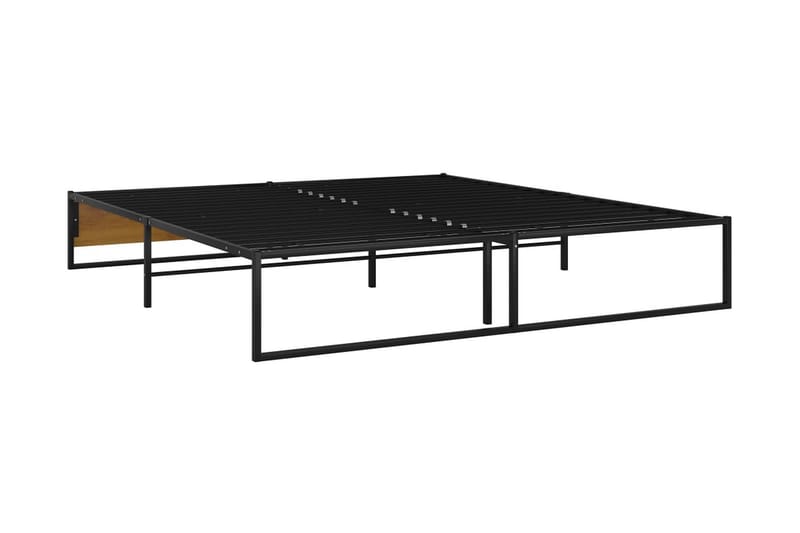 Sengeramme svart metall 200x200 cm - Svart - Møbler - Senger - Sengeramme & sengestamme