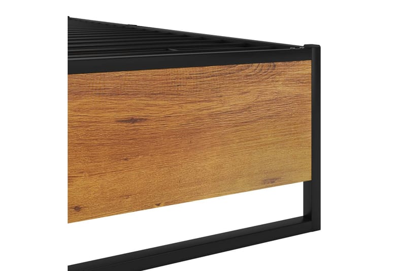 Sengeramme svart metall 200x200 cm - Svart - Møbler - Senger - Sengeramme & sengestamme