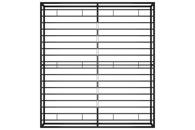 Sengeramme svart metall 200x200 cm - Svart - Møbler - Senger - Sengeramme & sengestamme