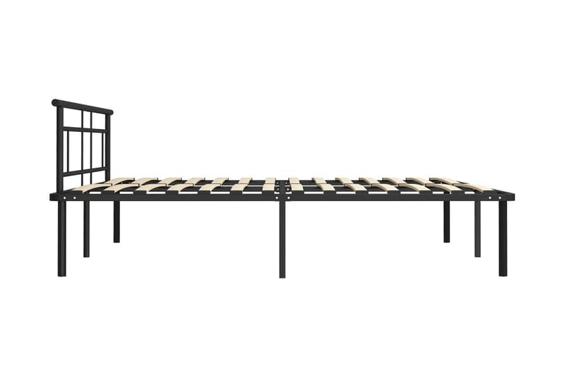 Sengeramme svart metall 200x200 cm - Svart - Møbler - Senger - Sengeramme & sengestamme