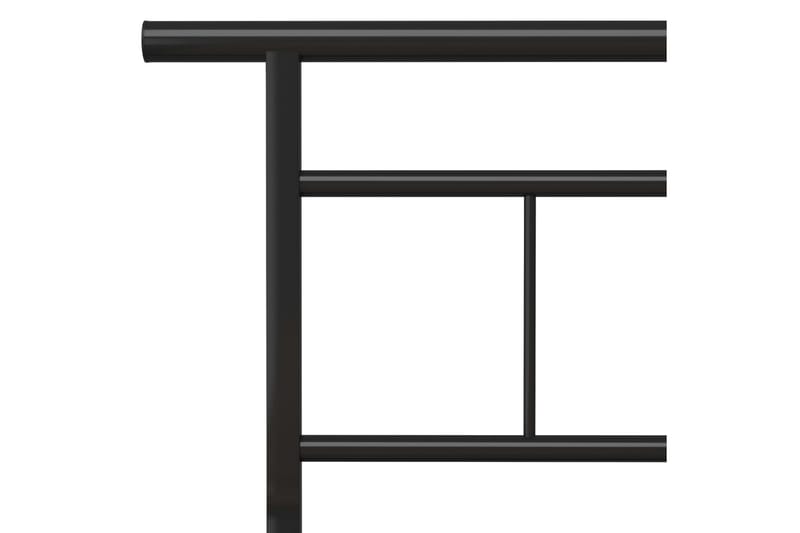 Sengeramme svart metall 200x200 cm - Svart - Møbler - Senger - Sengeramme & sengestamme